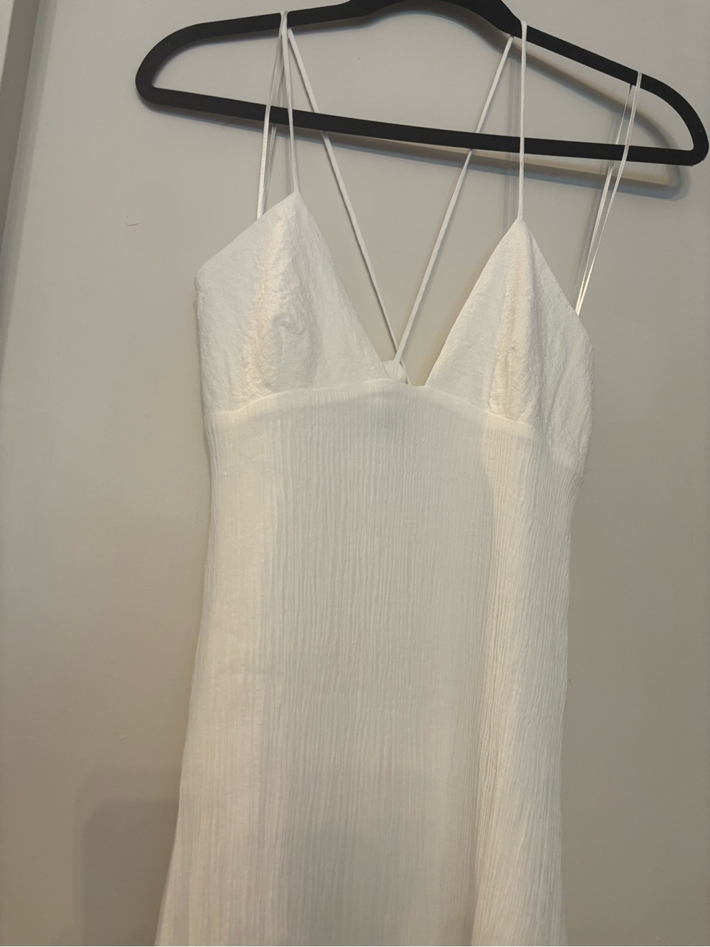 NWOT Zara White Maxi dress sz M - Picture 3 of 8